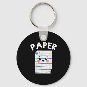 Funny Group Halloween Outfit - Rock Paper Scissors Key Ring