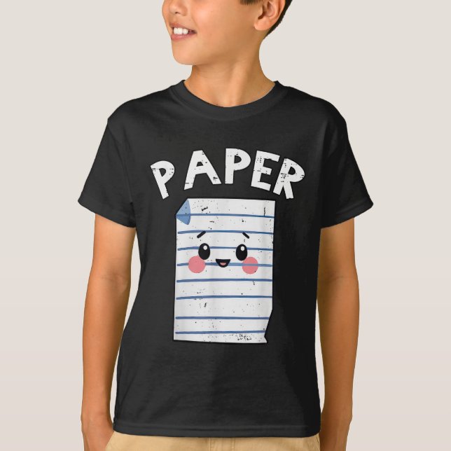 Funny Group Halloween Outfit - Rock Paper Scissors T-Shirt (Front)
