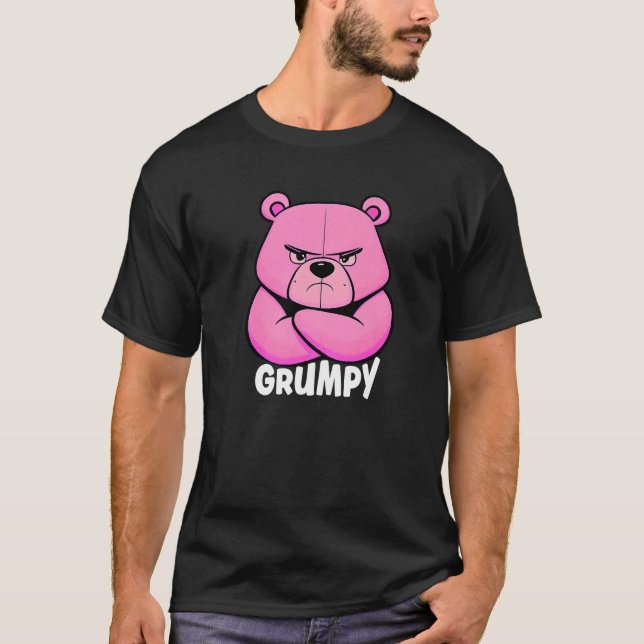 Funny Grumpy Bear - Grouch Or Grouch Premium T-Shirt (Front)