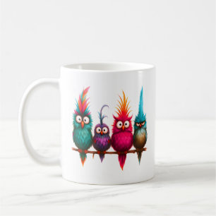 Funny Grumpy Birds Coffee Mug