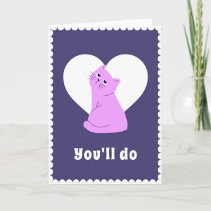 Funny Grumpy Cat Anti-Valentine's Day Sarcastic    Card