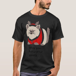 Funny Grumpy Cat Christmas Funny Holiday T-Shirt
