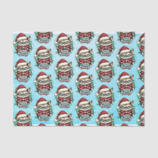 Funny Grumpy Cat Christmas Tissue Paper