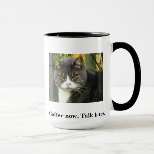 FUNNY Grumpy Cat Coffee Mug. Morning Coffee Cup. Mug