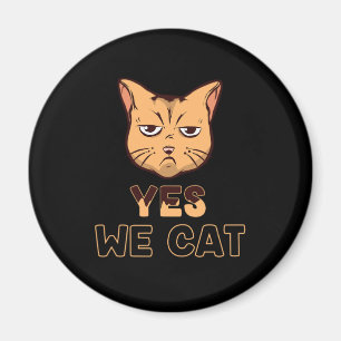 Funny Grumpy Cat Face Feline Animals Kitten Owner Magnet