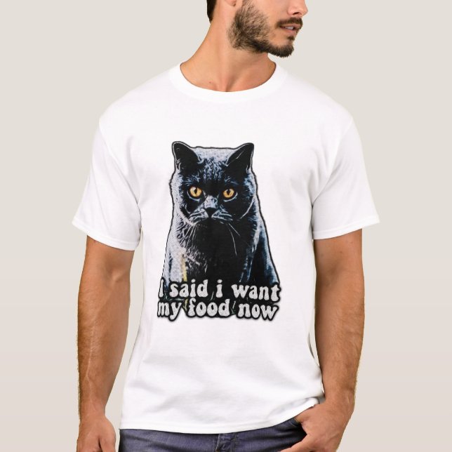 Funny grumpy cat meme for cat owners and lovers T-Shirt (Front)