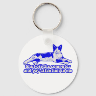 Funny grumpy cat meme for cat owners & lovers key ring