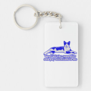 Funny grumpy cat meme for cat owners & lovers key ring