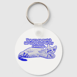 Funny grumpy cat meme for kitten and cat lovers key ring