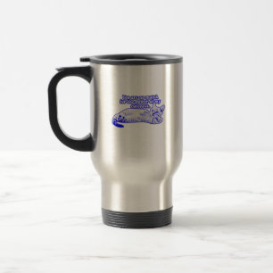 Funny grumpy cat meme for kitten and cat lovers travel mug