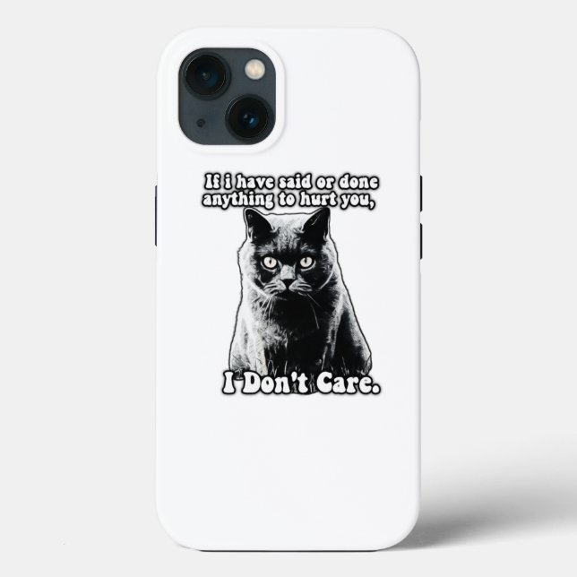 Funny grumpy cat meme for kitten persons & owners Case-Mate iPhone case (Back)