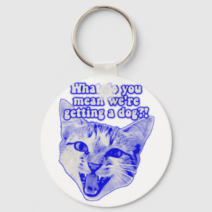Funny grumpy cat meme for kitty and cat lovers key ring