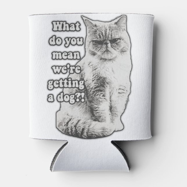Funny grumpy cat meme for kitty lovers and owners can cooler (Front)
