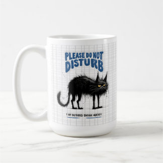 Funny Grumpy Cat Mug – Please Do Not Disturb