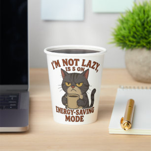 Funny Grumpy Cat Paper Cup Wrap