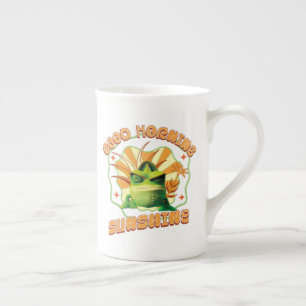 Funny Grumpy Chameleon Morning Humour Bone China Mug