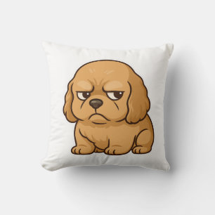 Funny Grumpy Dog Personalised Gift Custom T-shirt Cushion