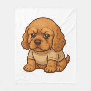 Funny Grumpy Dog Personalised Gift Custom T-shirt  Fleece Blanket