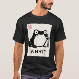 Funny Grumpy Frog Sumi e Kawaii Ink Painting Japan T-Shirt