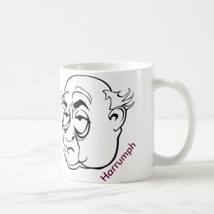 Funny: Grumpy Old Man Mug, "Harrumph" Coffee Mug