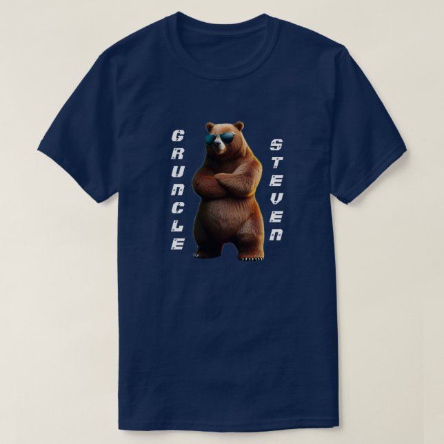 Funny  Gruncle with Cool Bear T-Shirt (Design Front)