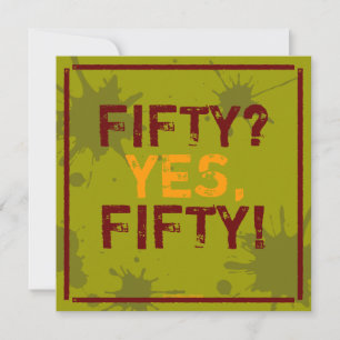 Funny Grungy Birthday Party Invitation