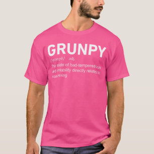 Funny Grunpy Definition Running Runner Gag Maratho T-Shirt