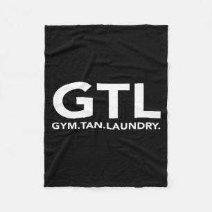 Funny Gtl Gift - Funny Gym Tan Laundry New Jersey  Fleece Blanket