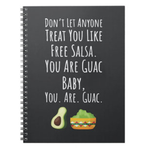 Funny Guacamole Gifts Foodie Humour Avocado Lover Notebook