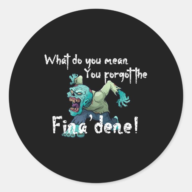 Funny Guam Finadene  Classic Round Sticker (Front)
