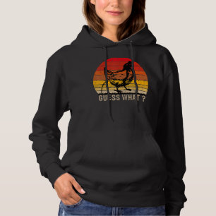 Funny Guess What, Chicken Butt! White Design_7 Hoodie
