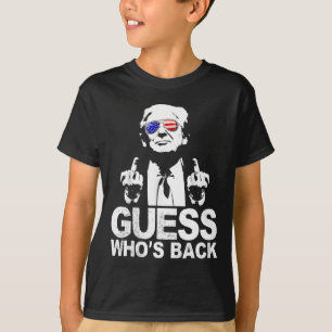 Funny Guess Who's Back President Donald Trump Midd T-Shirt