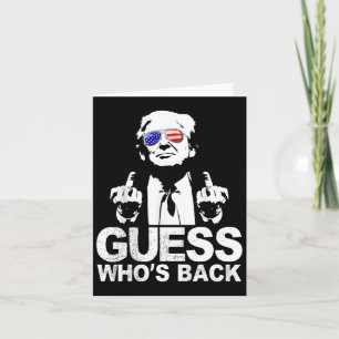 Funny Guess Who's Ck President Donald Trump Middle Card