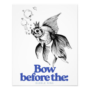 Funny Guest Loo Print – Goldfish Royalty Quote