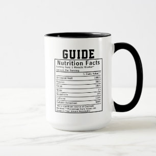Funny Guide Nutrition Facts Instructor Worker Gift Mug