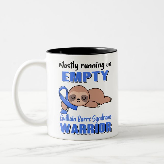 Funny Guillain Barre Syndrome Awareness Gifts Two-Tone Coffee Mug (Left)