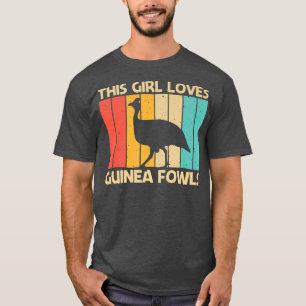 Funny Guinea Fowl Design For Girls Women Guinea He T-Shirt