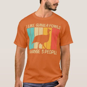 Funny Guinea Fowl Design For Men Women Guinea Hen  T-Shirt