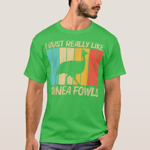 Funny Guinea Fowl Design For Men Women Guinea Hen T-Shirt