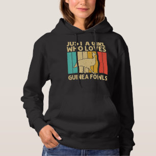 Funny Guinea Fowl For Girls Kid Bird Chicken Farm Hoodie