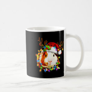 Funny Guinea G Christmas Reindeer Christmas Lights Coffee Mug