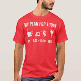 Funny Guinea Pig Animal Zookeeper Wildlife My Plan T-Shirt
