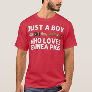 Funny Guinea Pig Art For Boys Kids Rodent Animal G T-Shirt