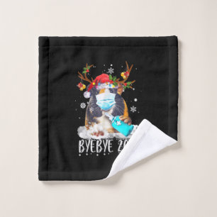 Funny Guinea Pig Christmas Face Mask Bye Bye 2020 Wash Cloth