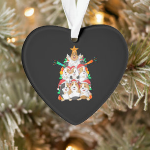 Funny Guinea Pig Christmas Ornament