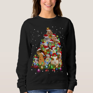 Funny Guinea Pig Christmas Tree Ornament Decor Sweatshirt