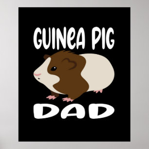 Funny Guinea Pig Dad   Cute Pet   Cool Pet Lover Poster