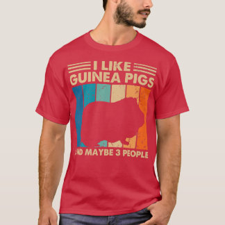 Funny Guinea Pig Design For Men Women Kids Guinea  T-Shirt