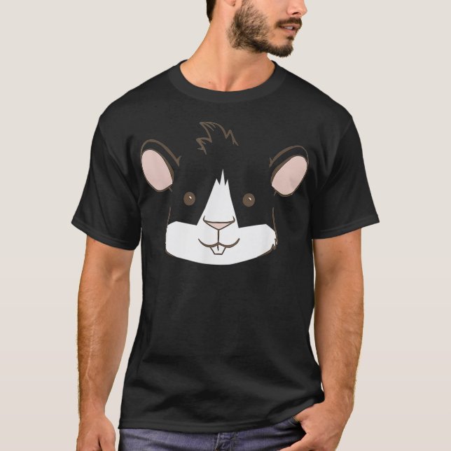 Funny Guinea Pig Face Furry Potato T-Shirt (Front)