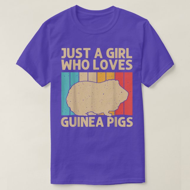 Funny Guinea Pig For Girls Kid Potato Pet Lover Fl T-Shirt (Design Front)